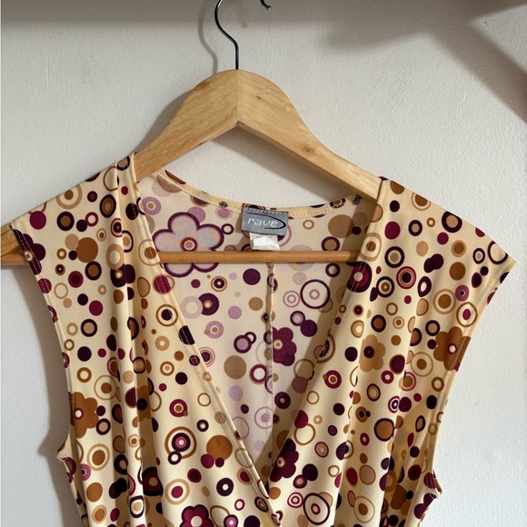 Rave Retro Flower Print Midi Dress – M (fits S-M) - Picture 3 of 5